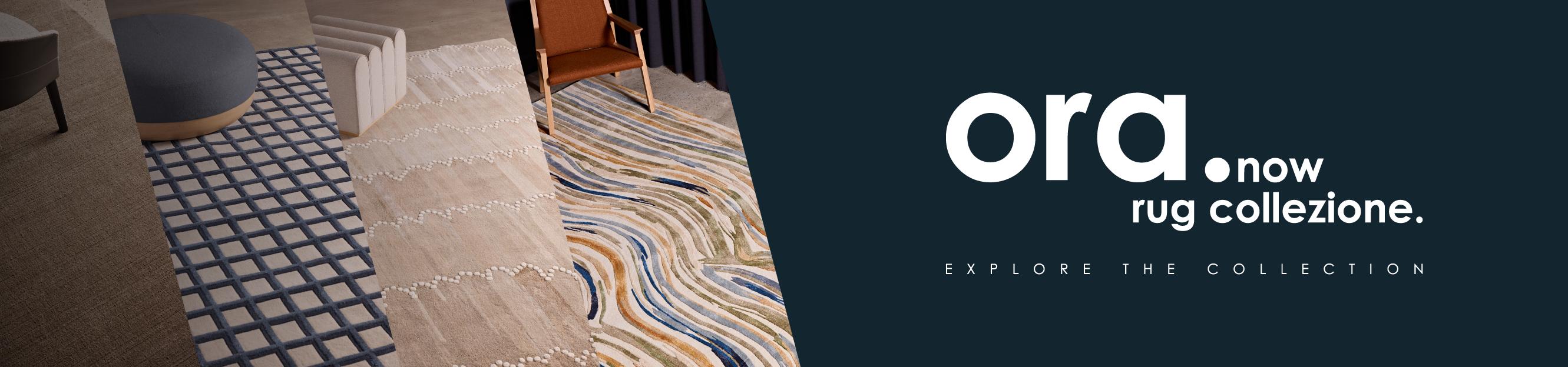 A view from above of Tappeti's Himalayan rug with a couch flowers on the side of it