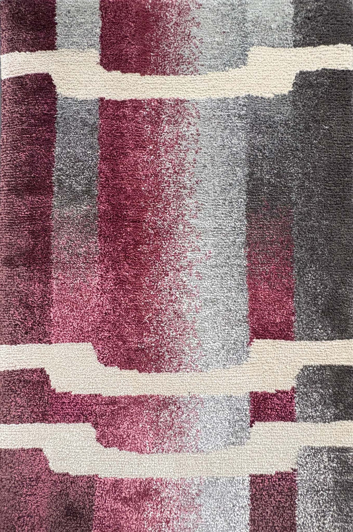 Gradient Two Way Overlay | Burgundy - Tappeti Fine Handcrafted Rugs ...