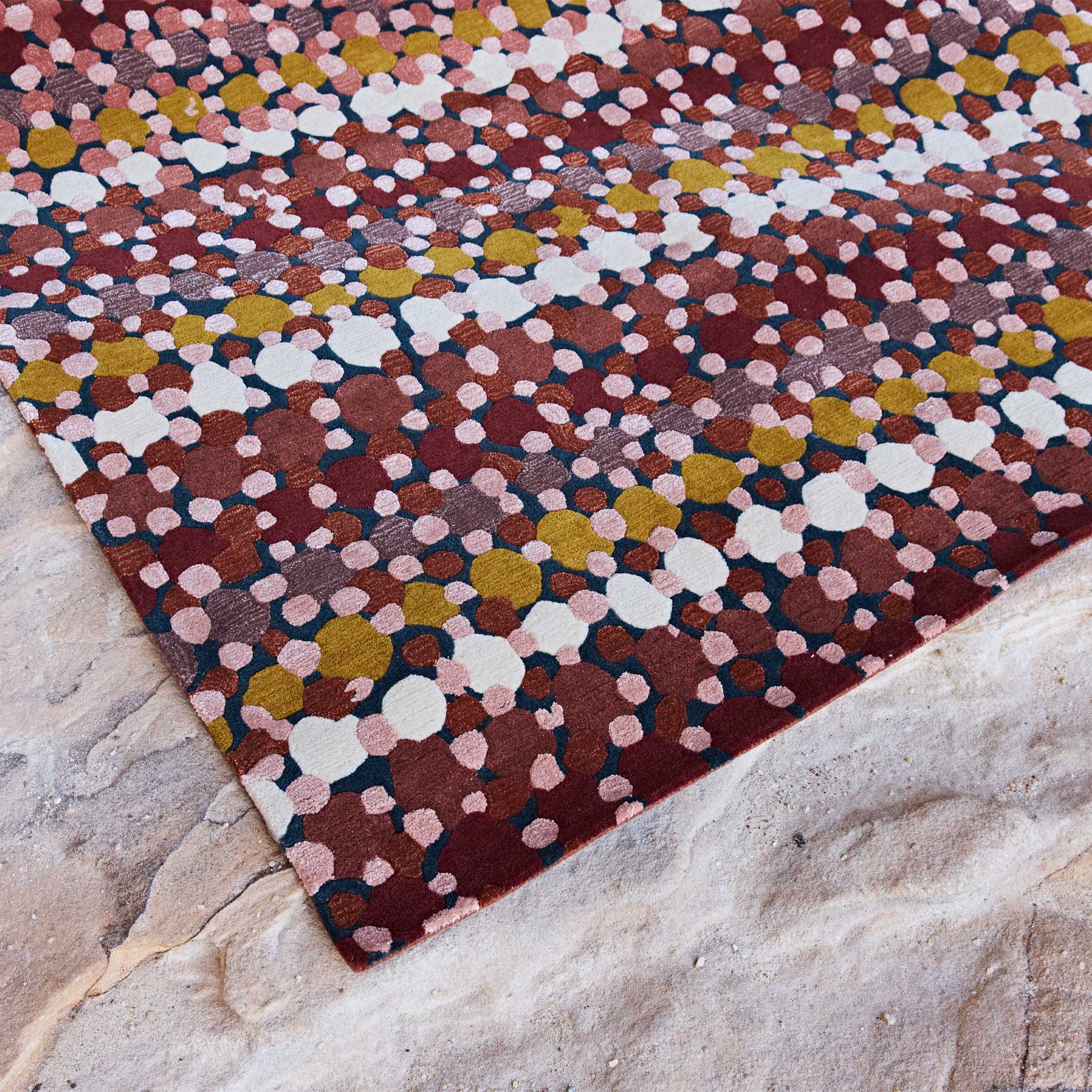 Pathways Rug OCHRE PATHWAYS BY CARA SHIELDS – Tappeti Rugs