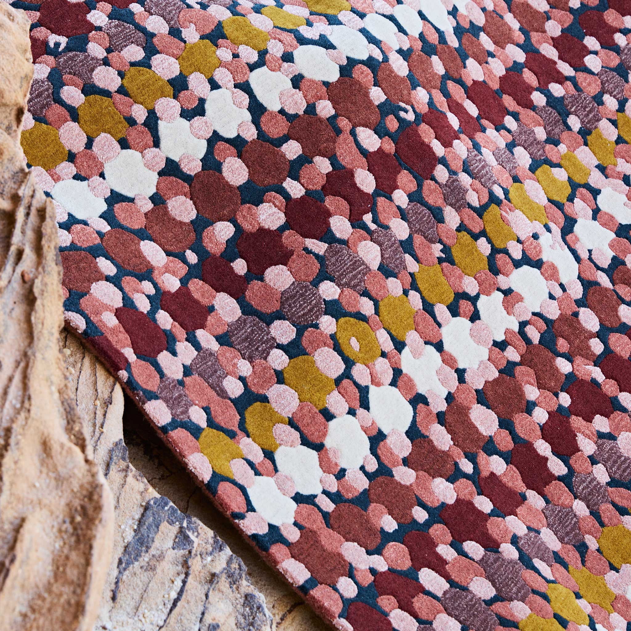 Pathways Rug OCHRE PATHWAYS BY CARA SHIELDS – Tappeti Rugs