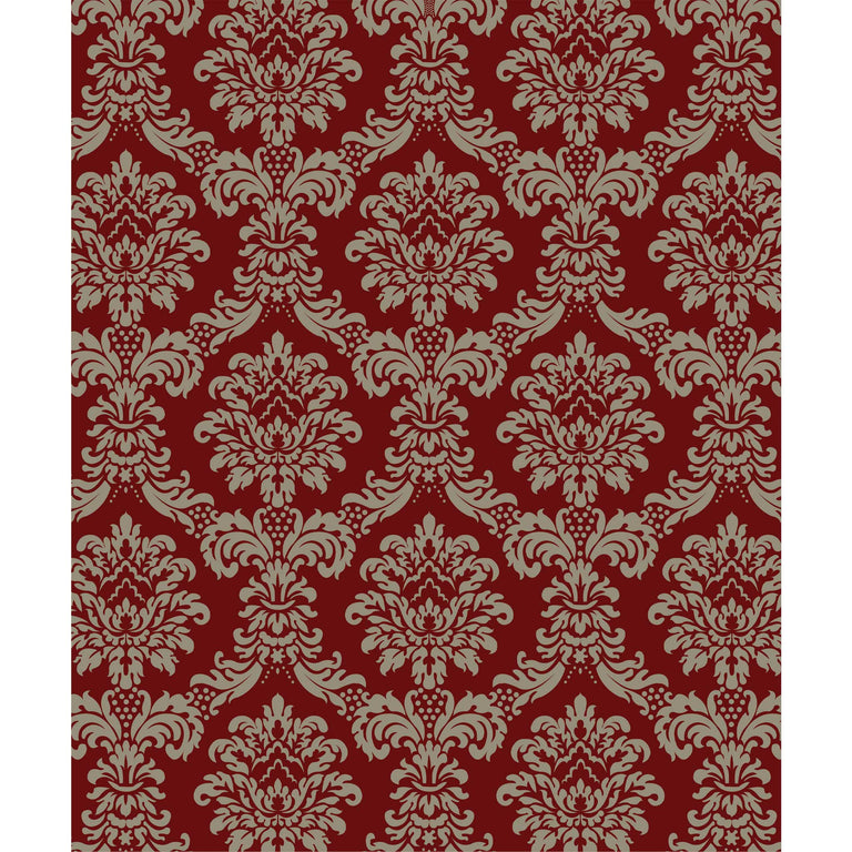 Damask Pattern Rugs Damask - Red – Tappeti Rugs