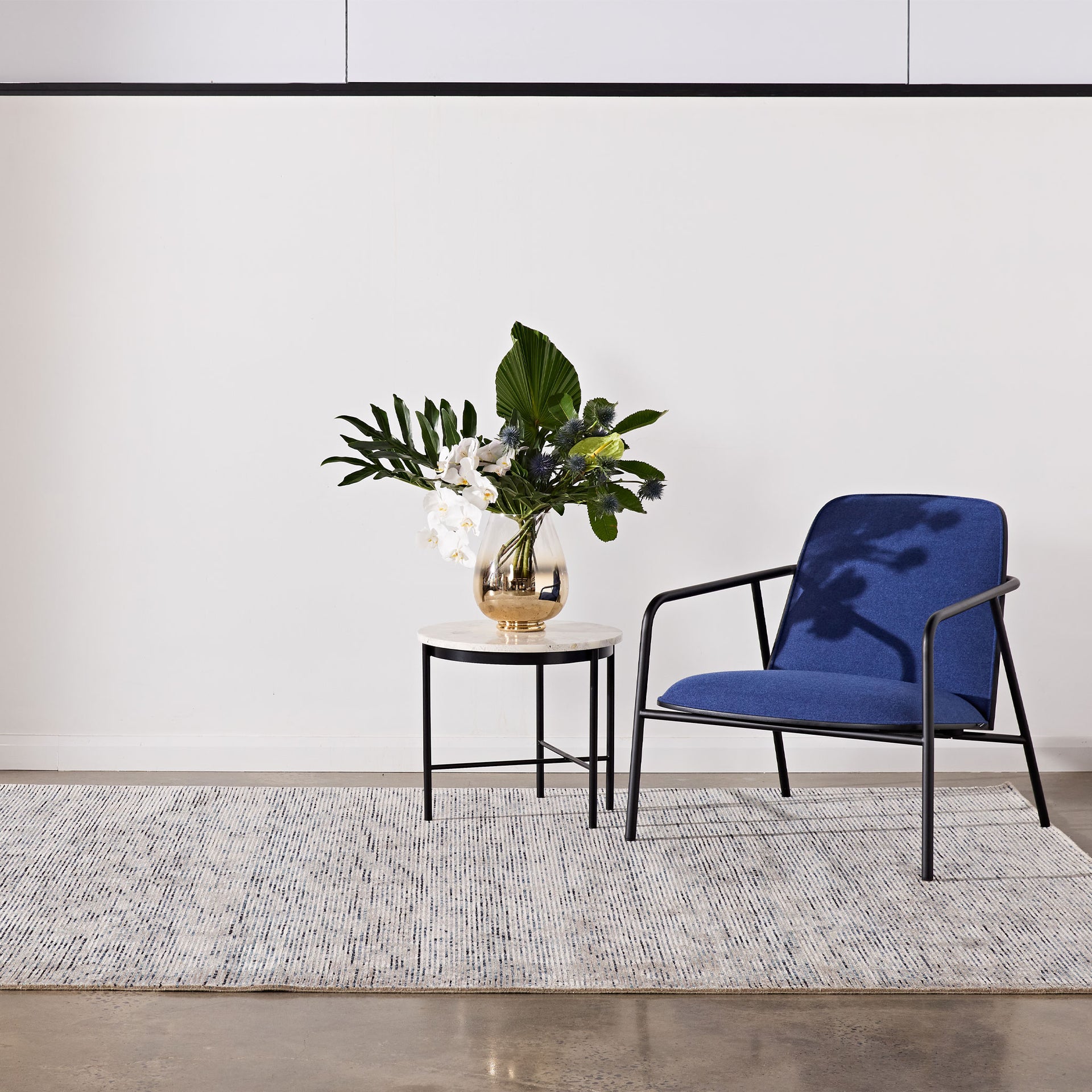 ORA Raised Ombre | Blue - Tappeti Fine Handcrafted Rugs + Carpets