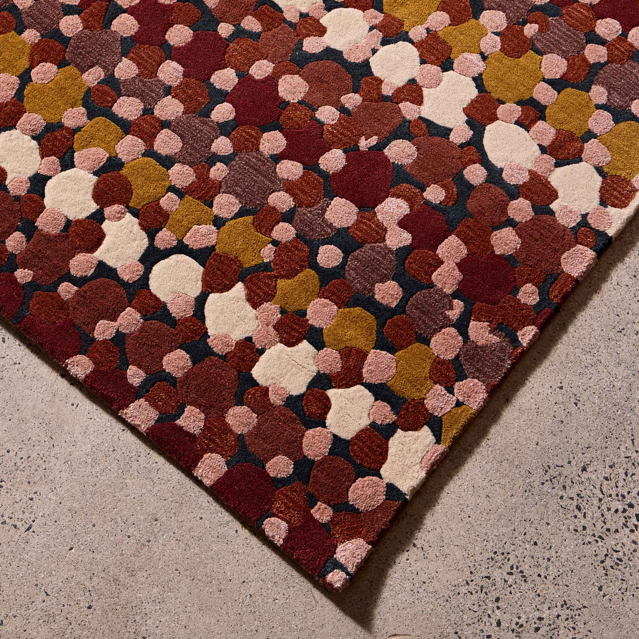Pathways Rug OCHRE PATHWAYS BY CARA SHIELDS – Tappeti Rugs
